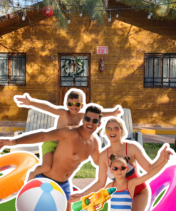 Day Pass Familiar en Cabaña (hasta 4 personas)